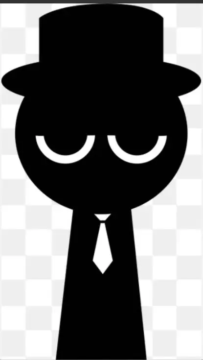 ai character: Black background