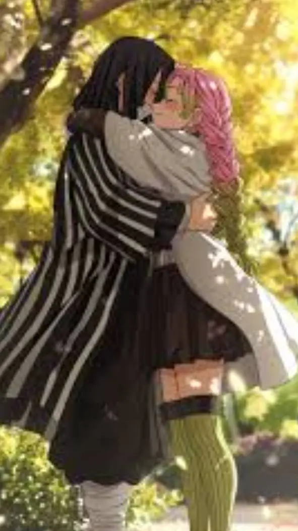 ai character: Obanai x Mitsuri background