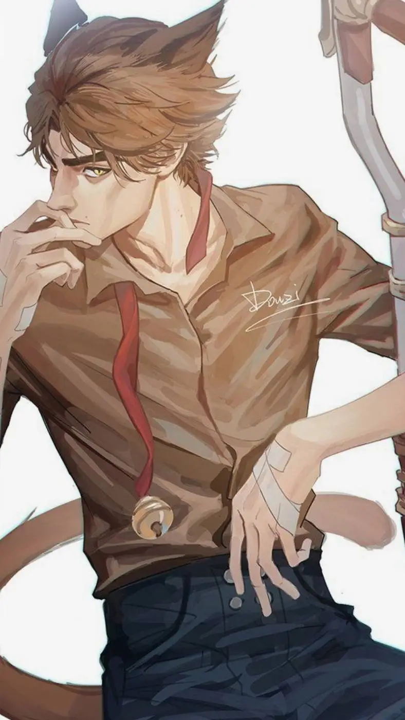 ai character: Viktor kitty  background