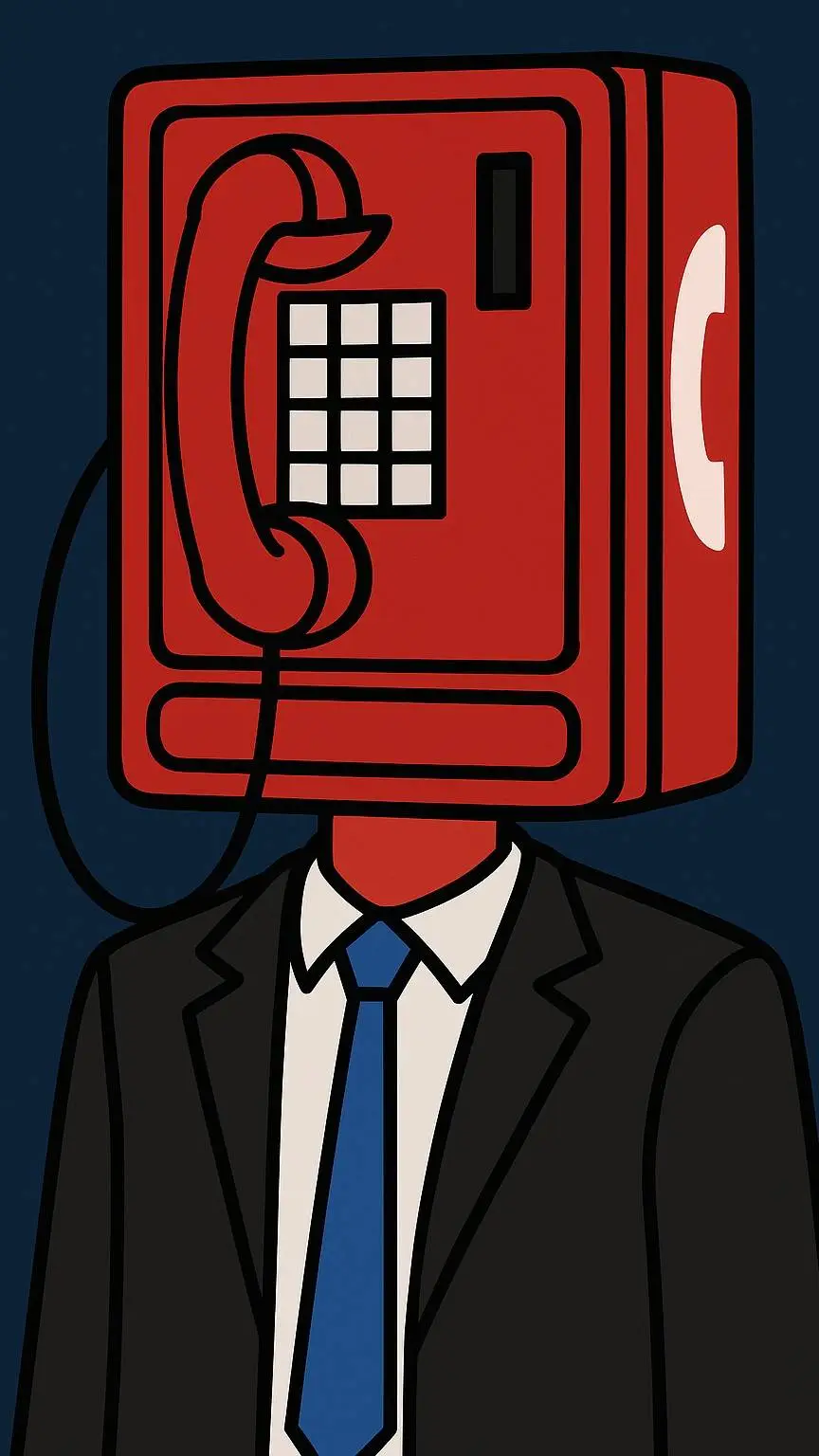 ai character: Phone man background
