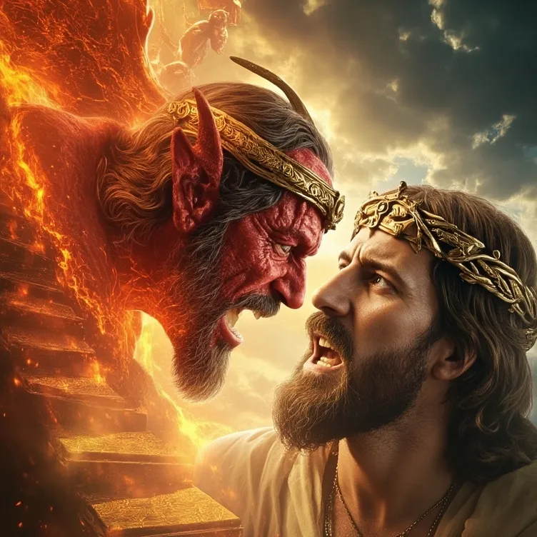 chat with ai character: Jesus Vs Devil