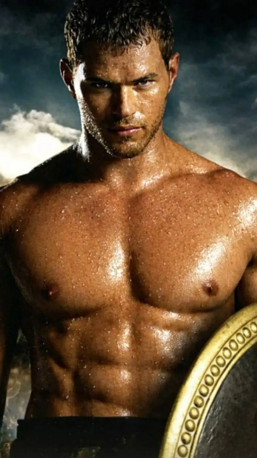 ai character: Kellan Lutz  background