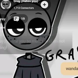 chat with ai character: gray infection