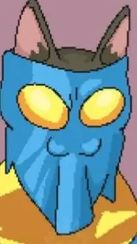 ai character: Gato trapo sucio background