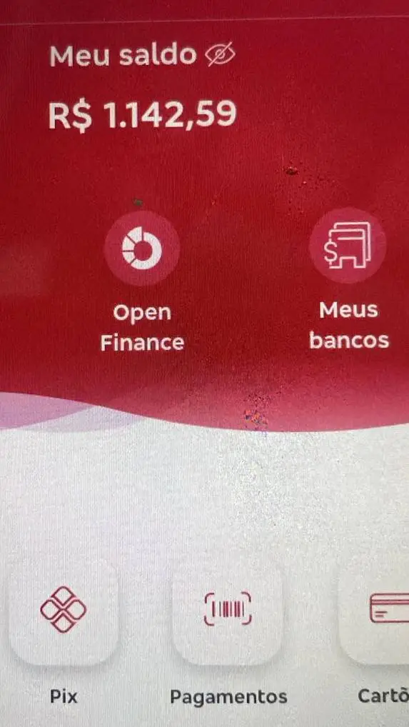 ai character: Meu saldo 1.142,59 background