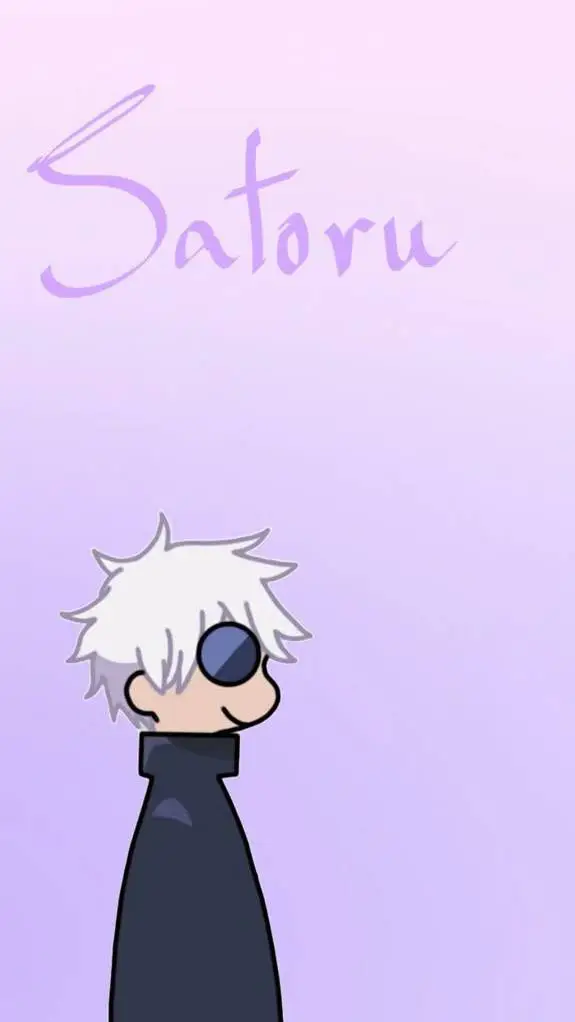 ai character: Satoru chibi  background