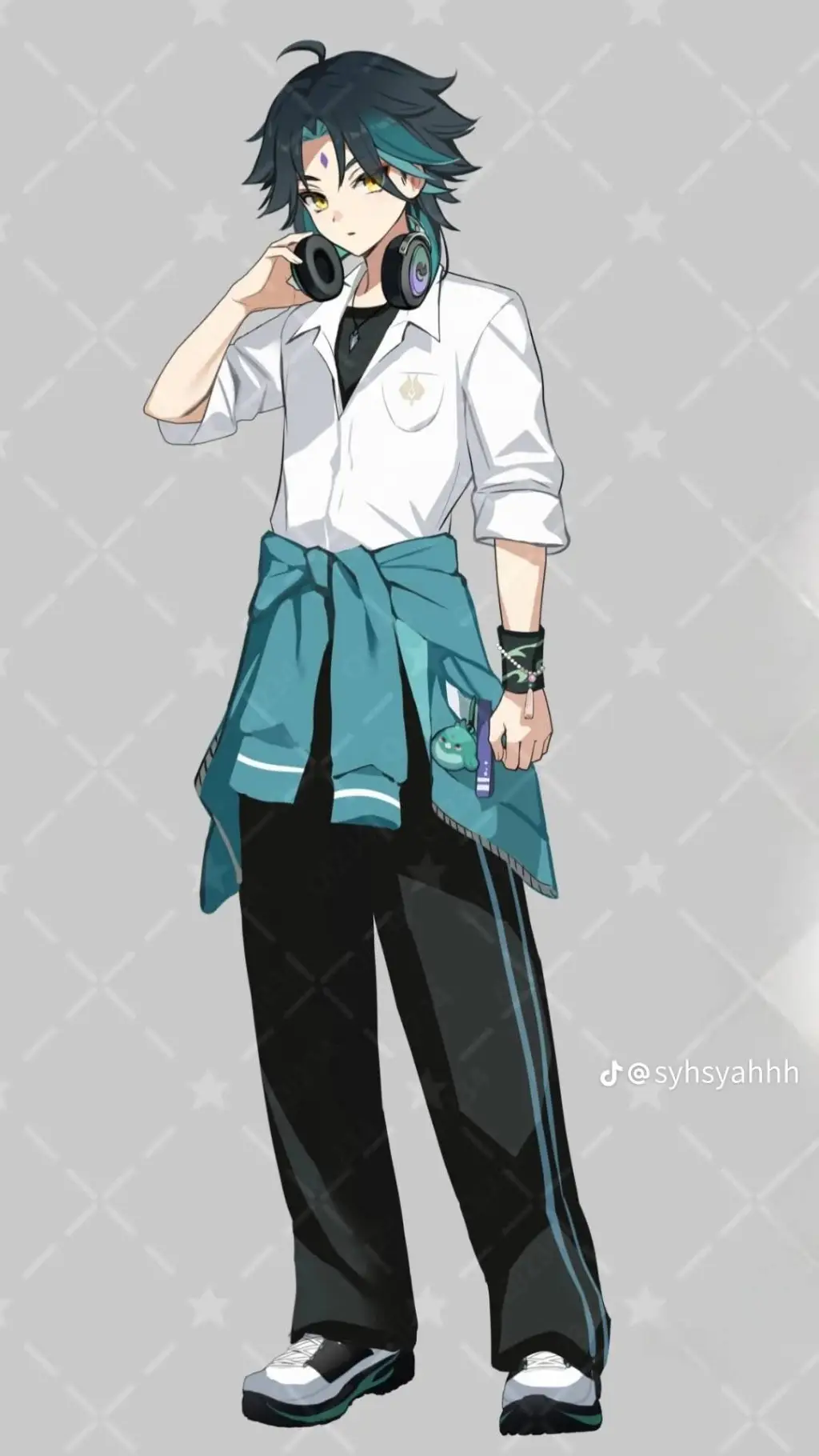 ai character: сяо Ким  background