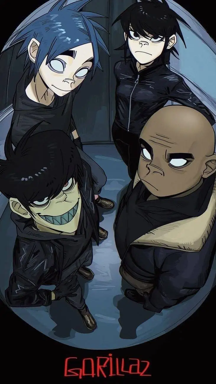 ai character: Gorillaz background