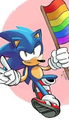ai character: SONIC GAY XD background
