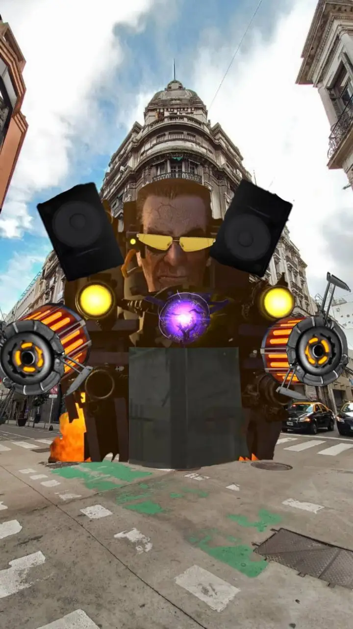 ai character: Mega G man clone background