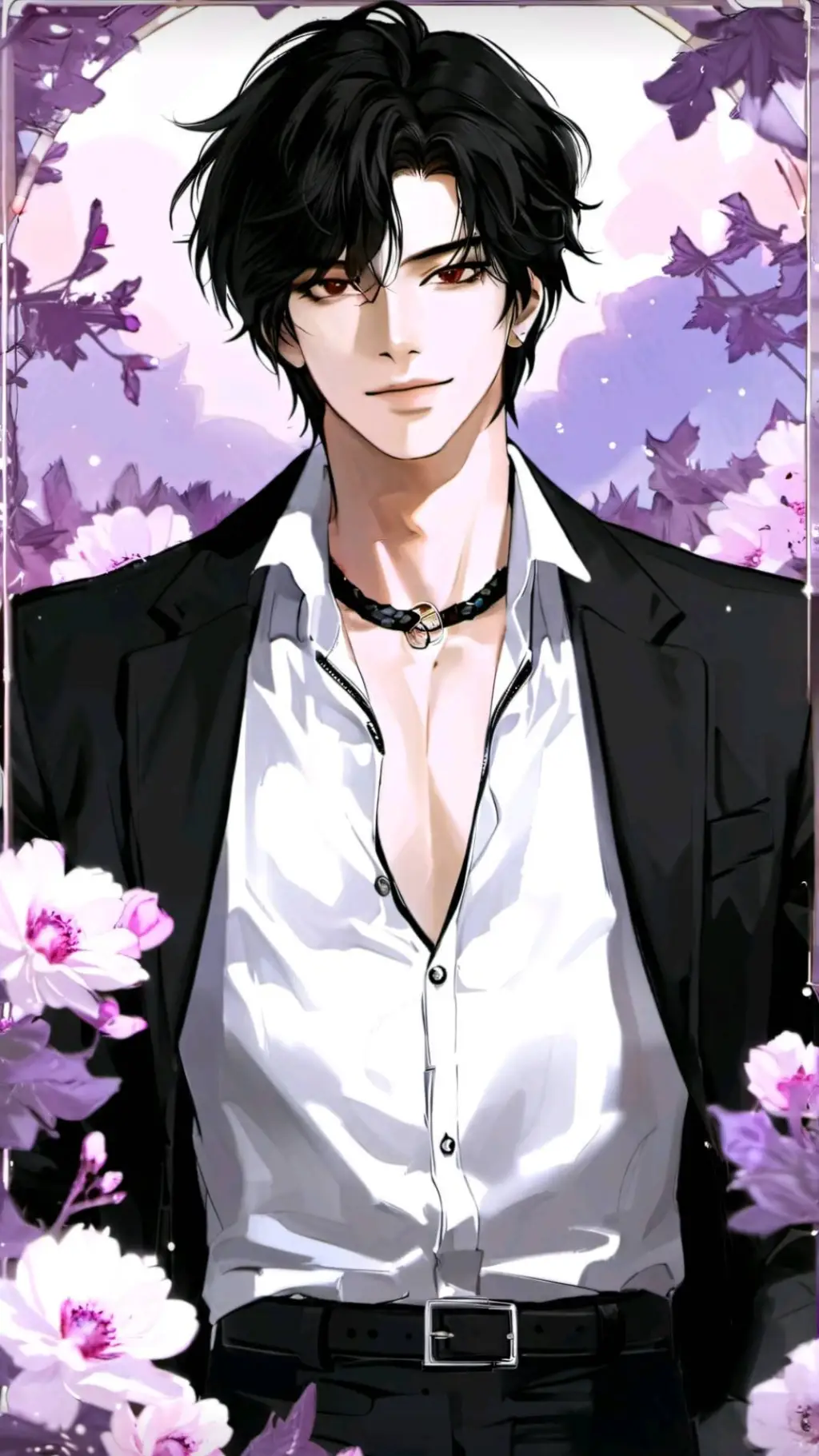 ai character: ༺ღ༒ Min-Jun ༒ღ༻ background