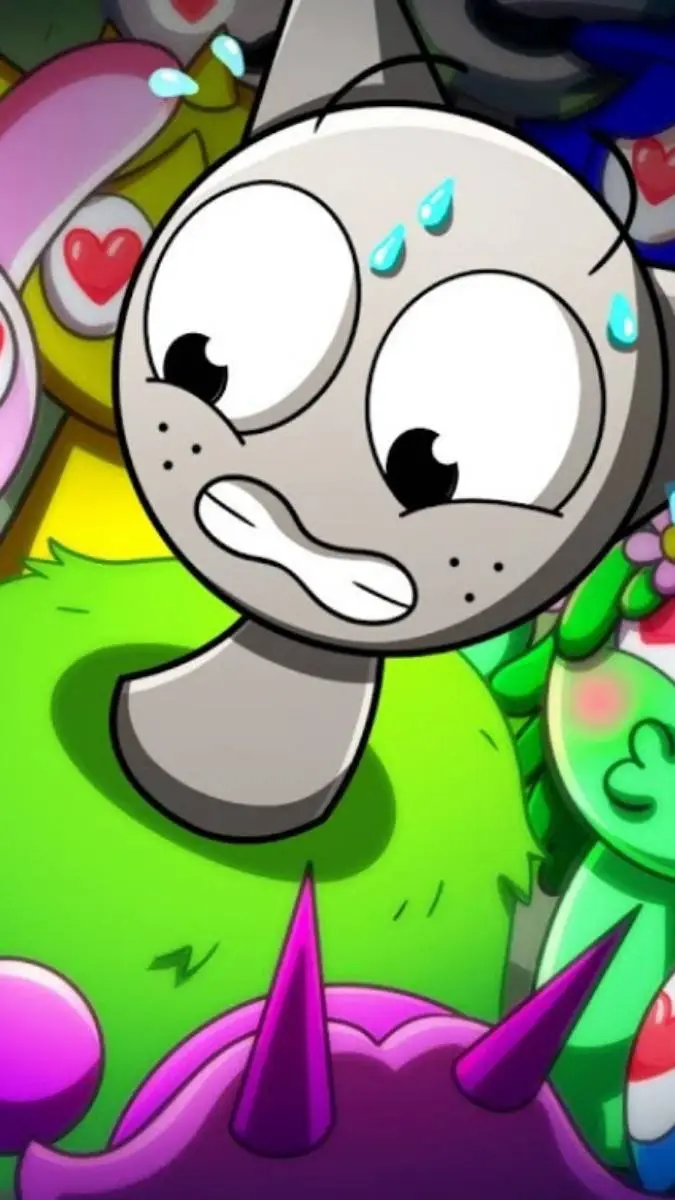 ai character: The Love of Gray background