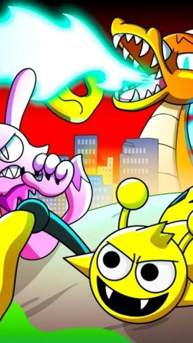 ai character: Sprunki Monsters background