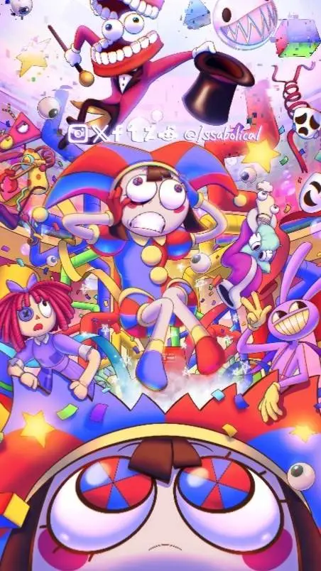 ai character: Digital Circus background