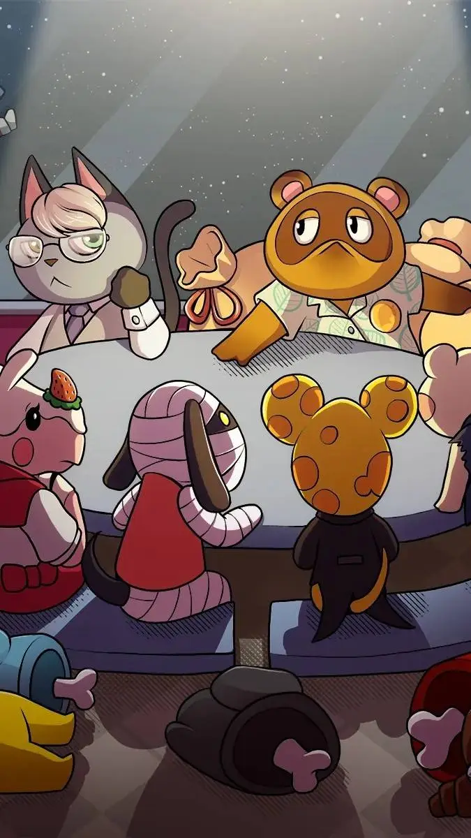 ai character: ACNH Among Us background