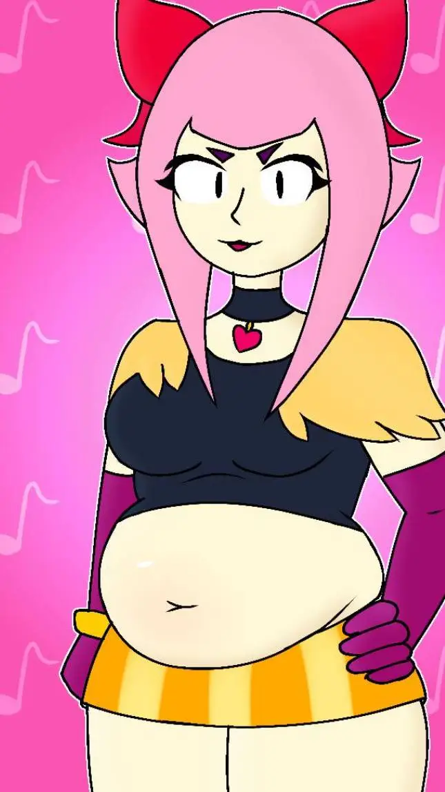ai character: Melodie fat  background