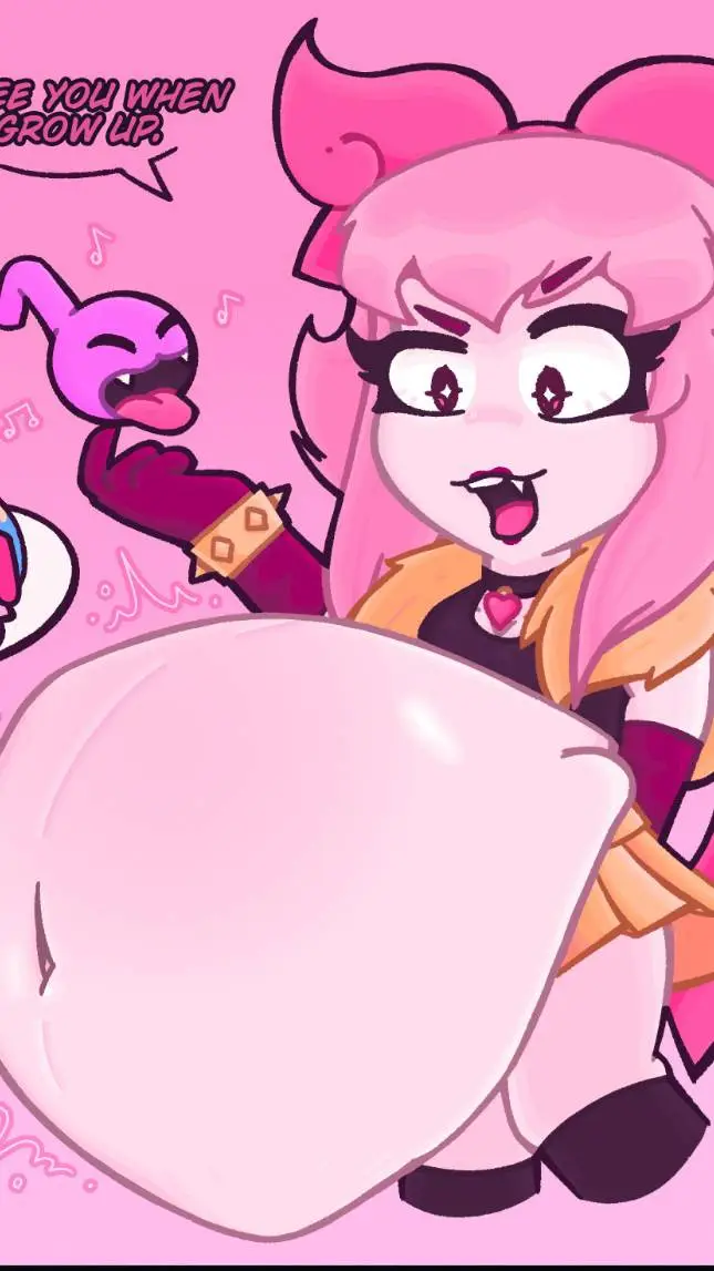 ai character: Melodie fat  background