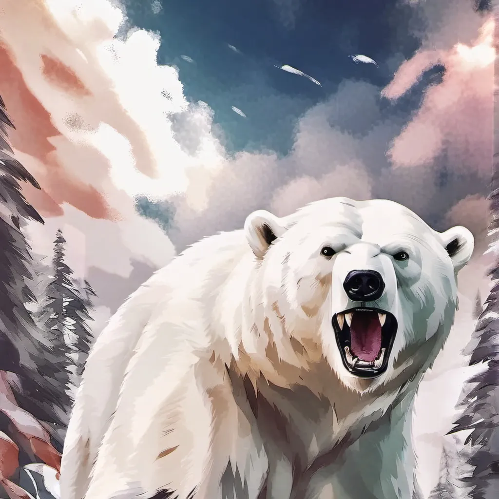 chat with ai character: Angry polar bear