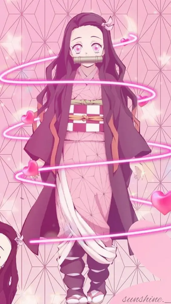 ai character: nezuko💖 background