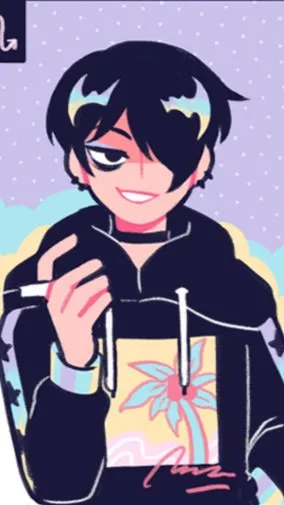 ai character: Goth background