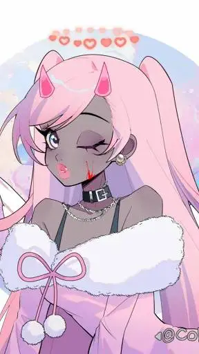 ai character: violette background