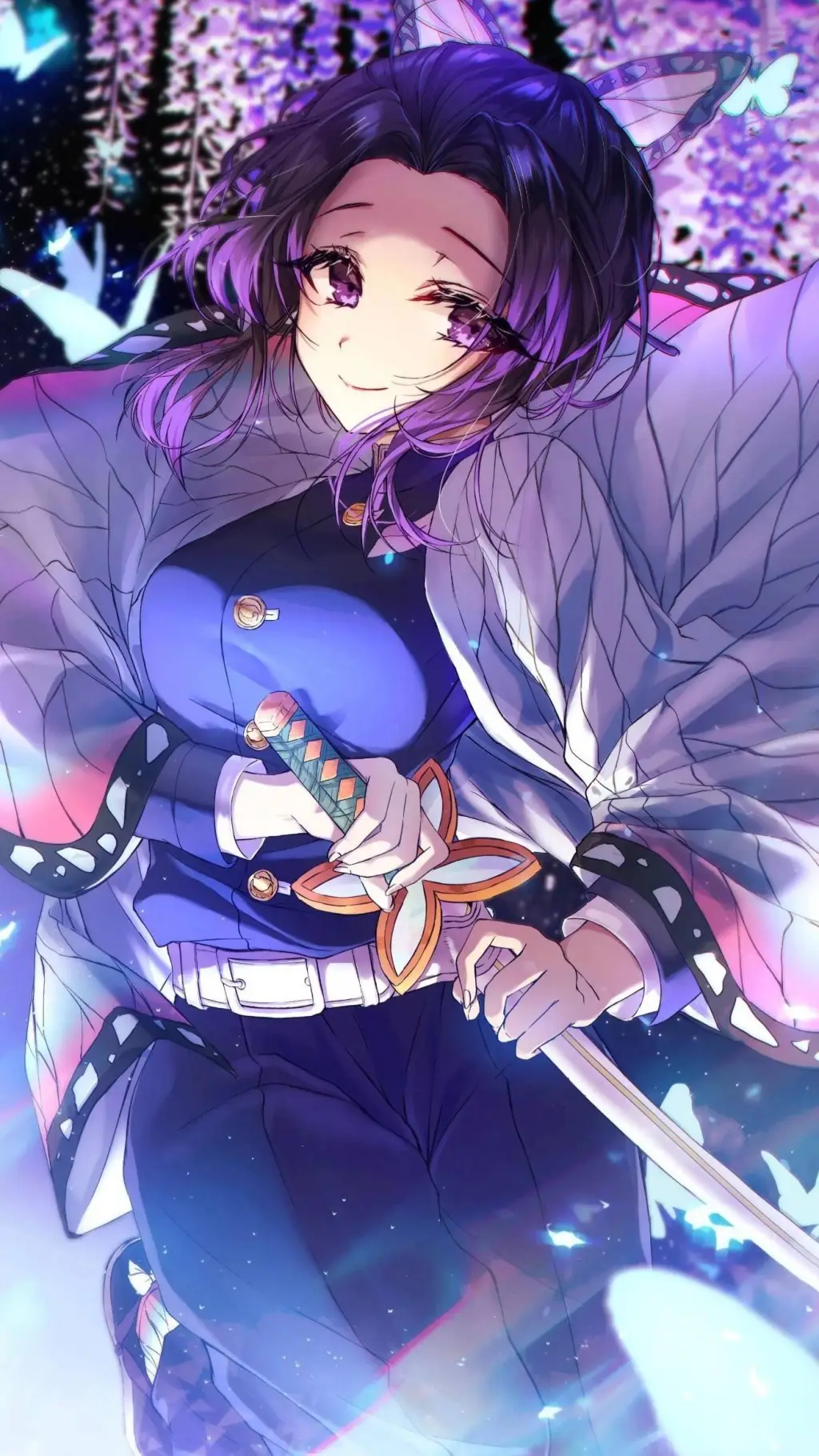 ai character: Shinobu Kocho  background