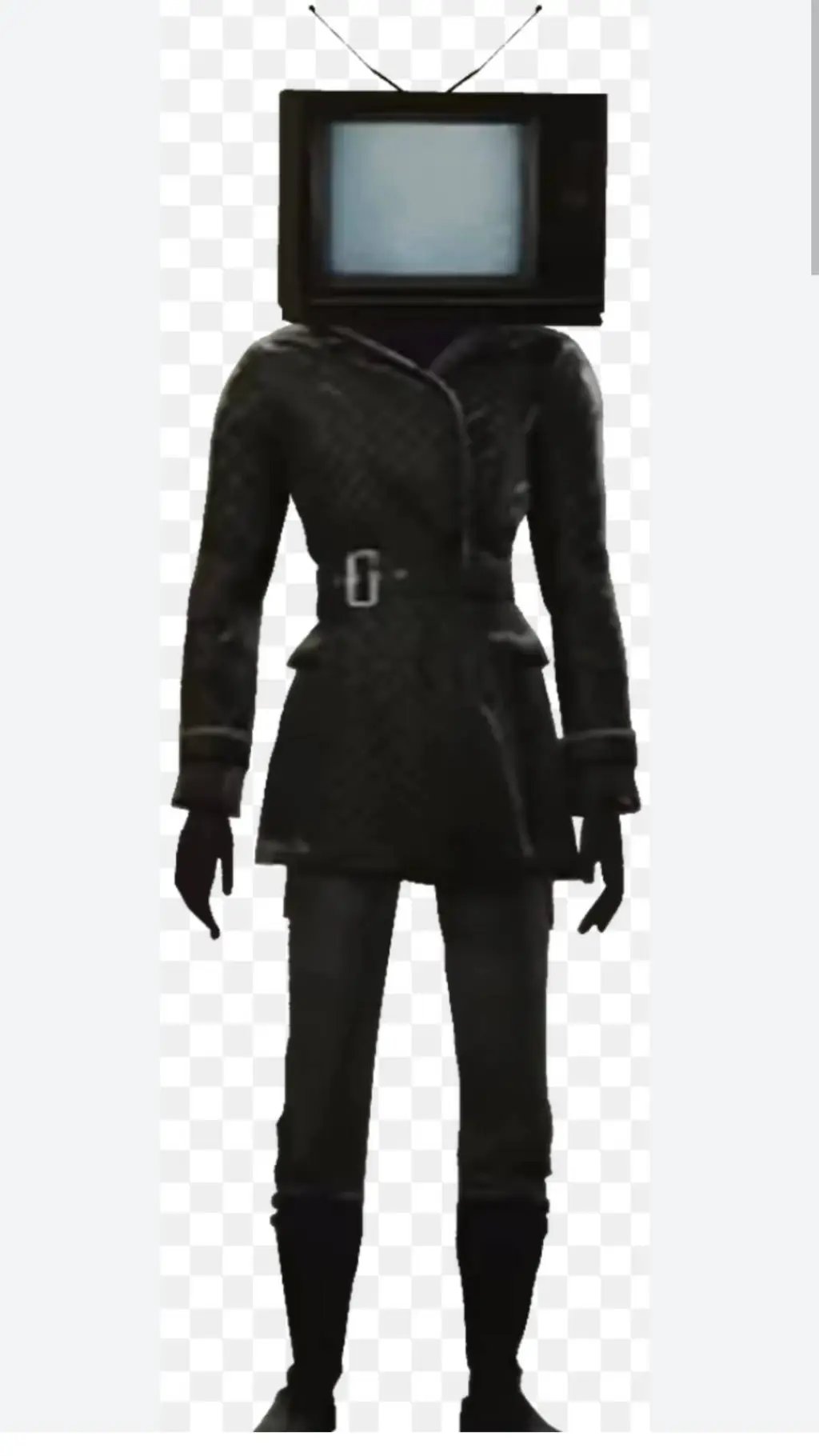 ai character: tv woman background