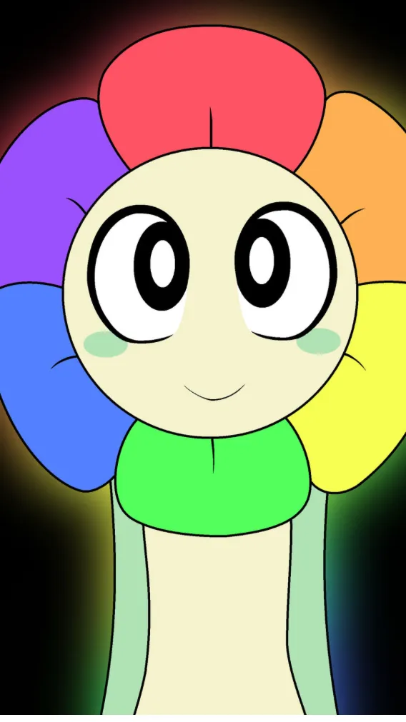 ai character: 🌈Dandy💐 background