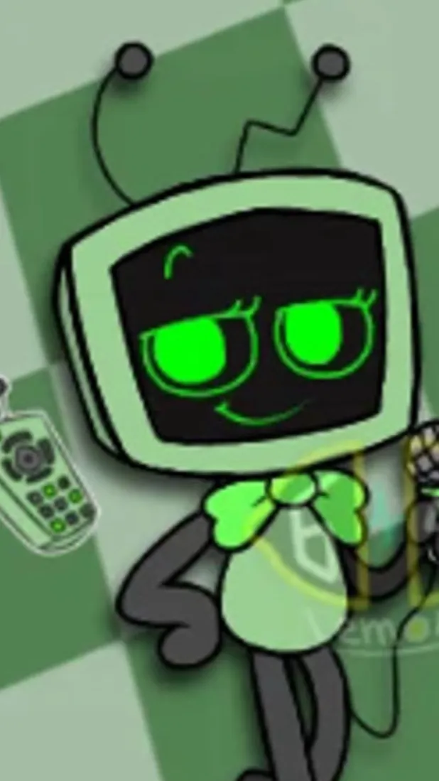 ai character: 📺vee💻 background