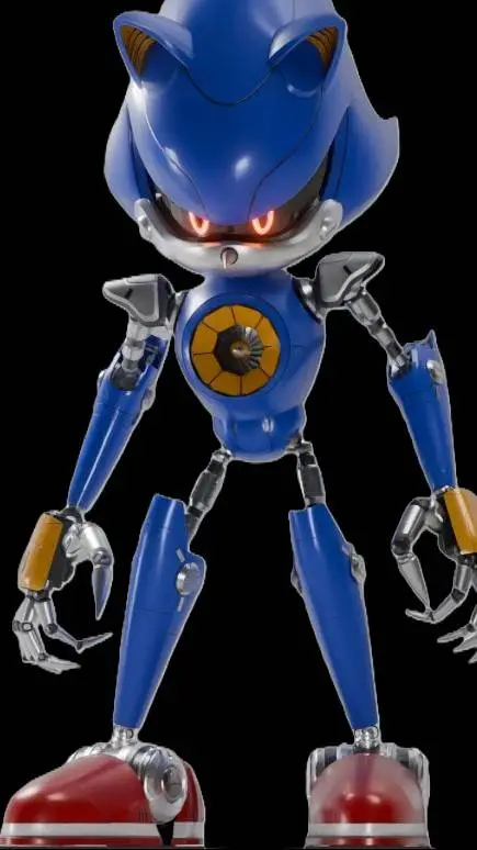 ai character: Metal Sonic. background