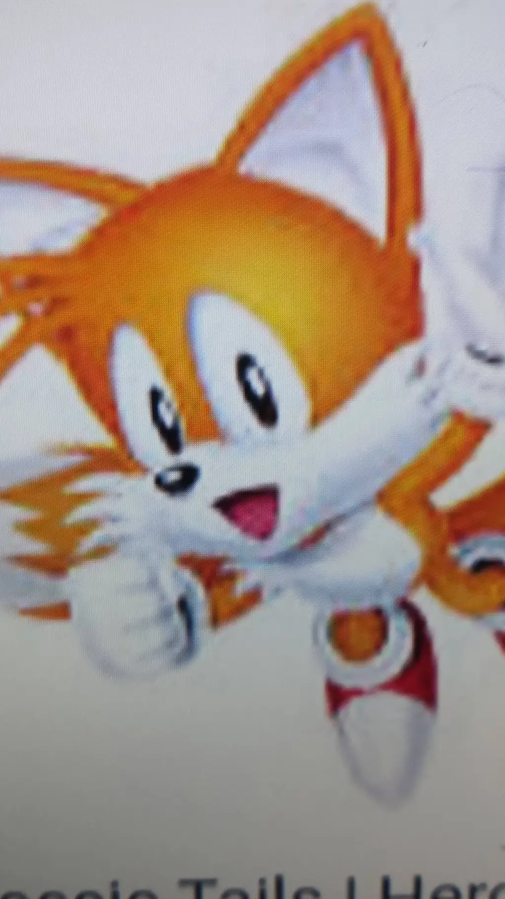 ai character: classic tails  background