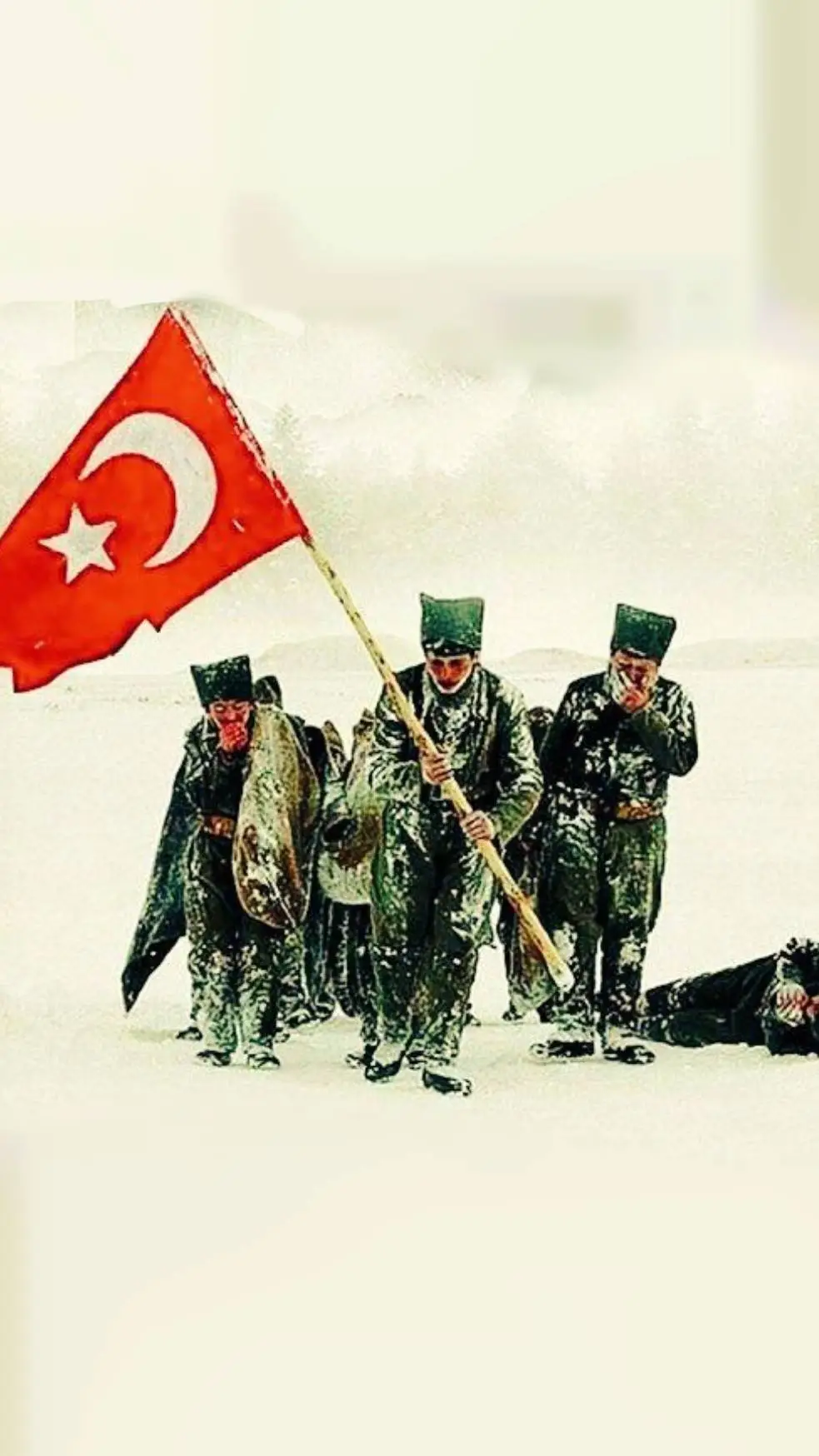 ai character: Sarıkamış, 1915 background