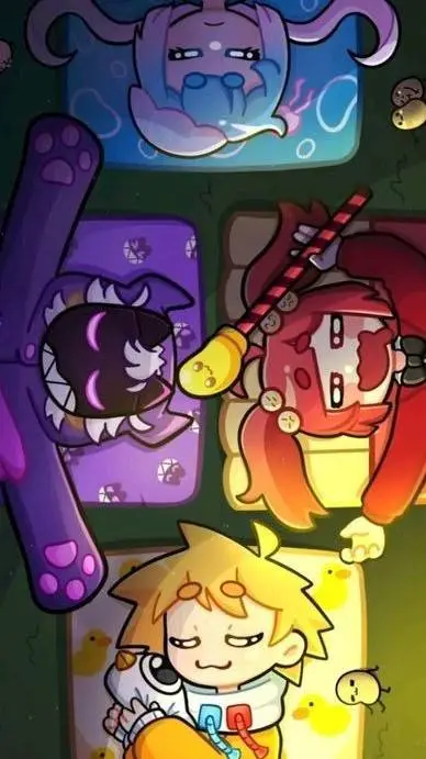 ai character: turma da potato background