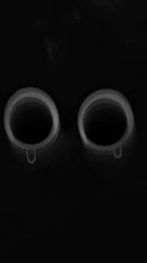 ai character: scared void.  background