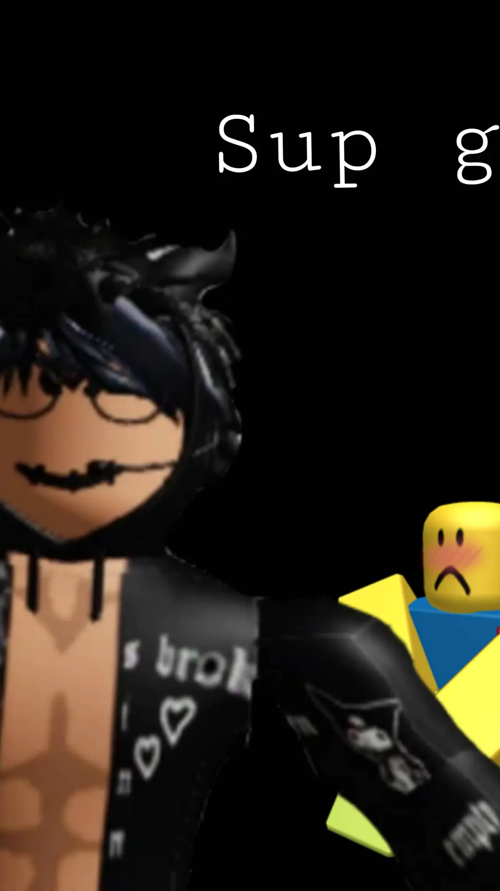 ai character: slenderboy x noob background