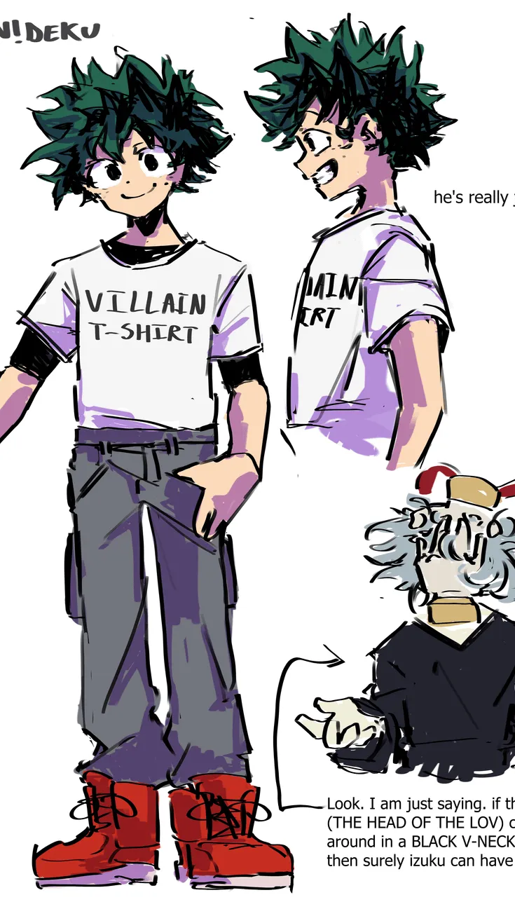 ai character: VDeku meets AM/TY background