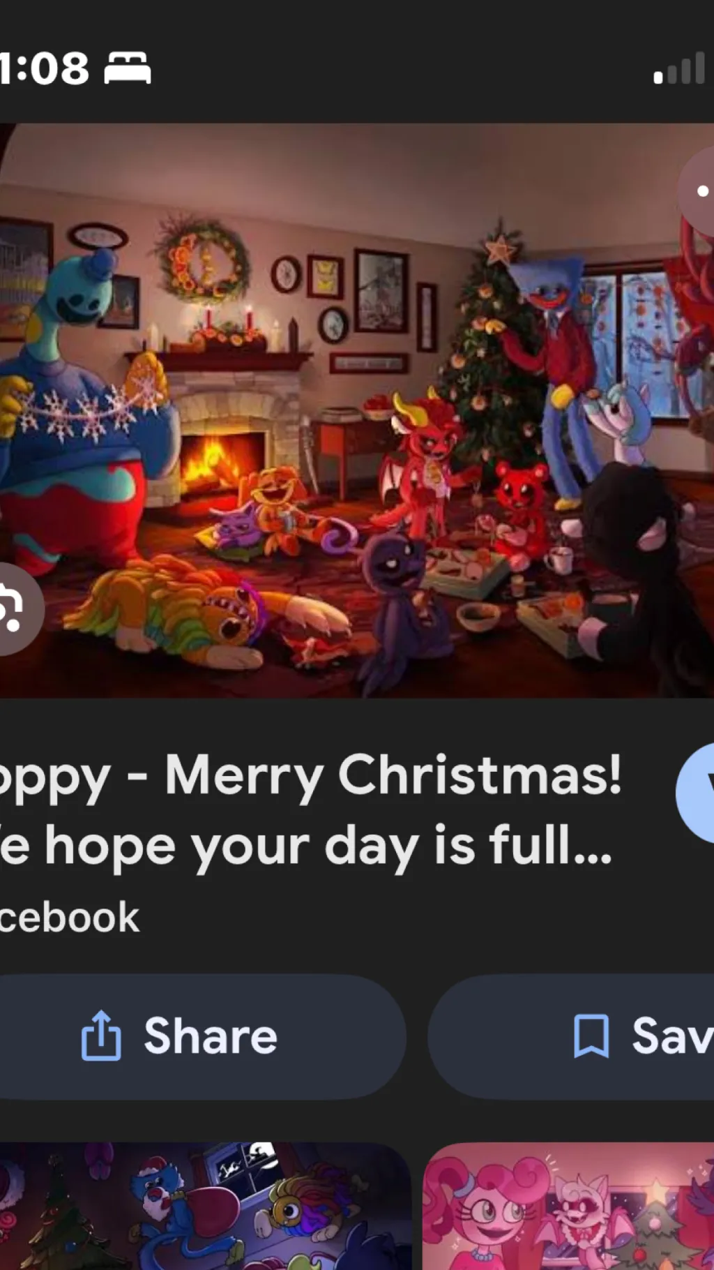 ai character: P.P co christmas  background