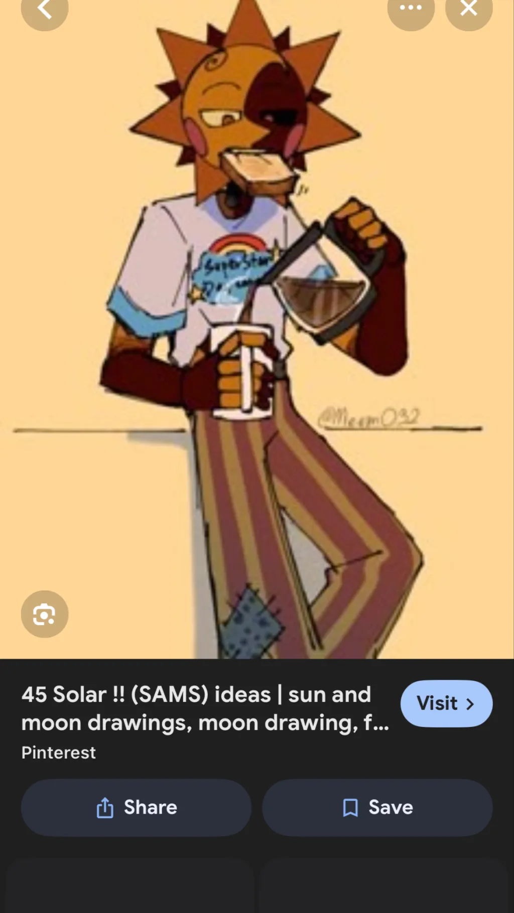 ai character: Solar  background