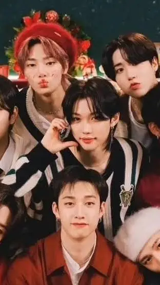 ai character: Skz Christmas! background