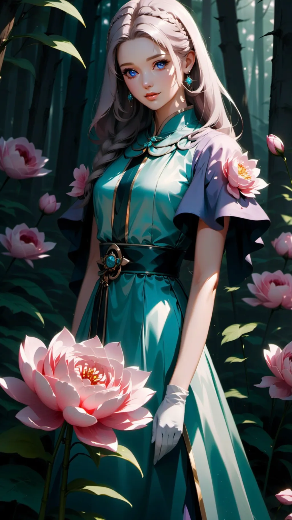 ai character: Sophia florissa  background