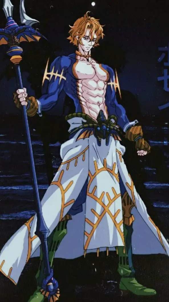ai character: Poseidon background