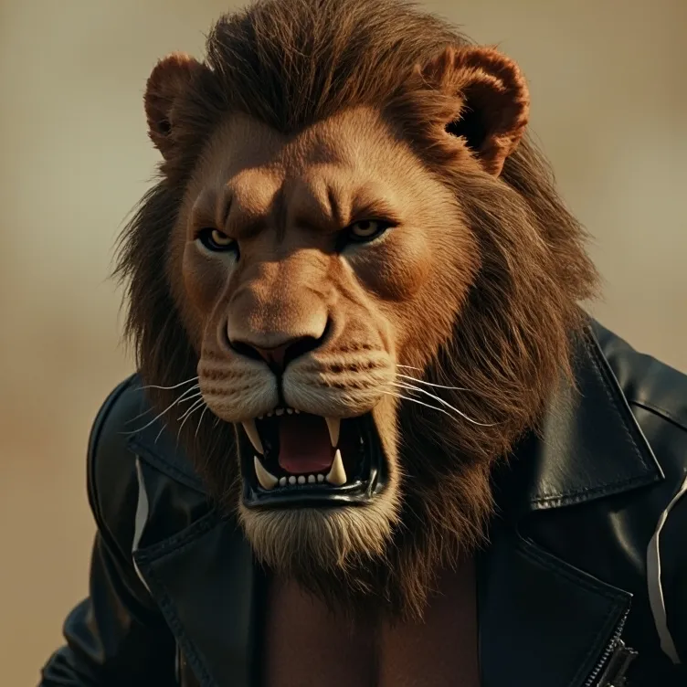 chat with ai character: Theo(Lion Biker)