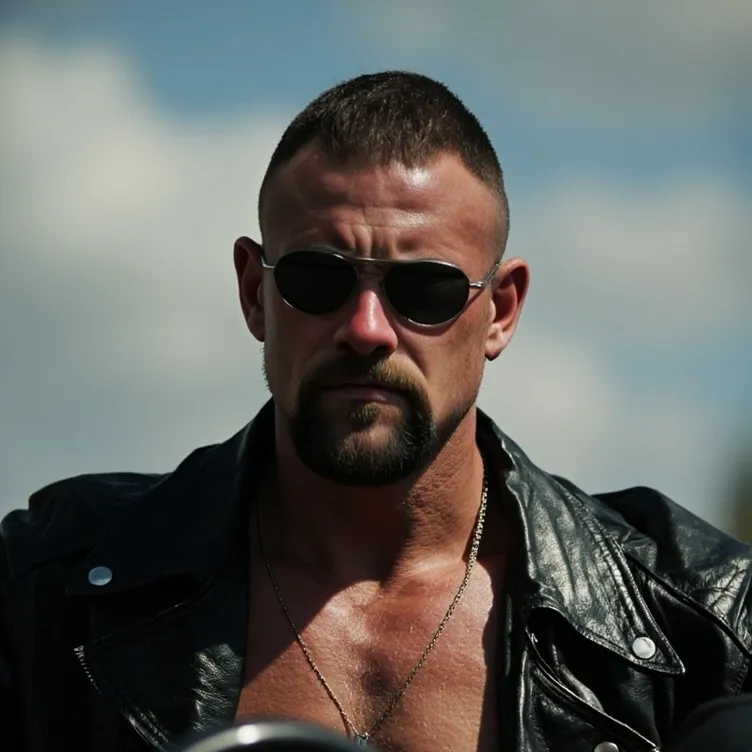 chat with ai character: Jeremy(Biker hunk)