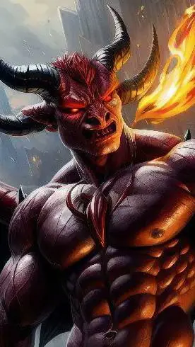 ai character: Azrath(Fire Demon) background