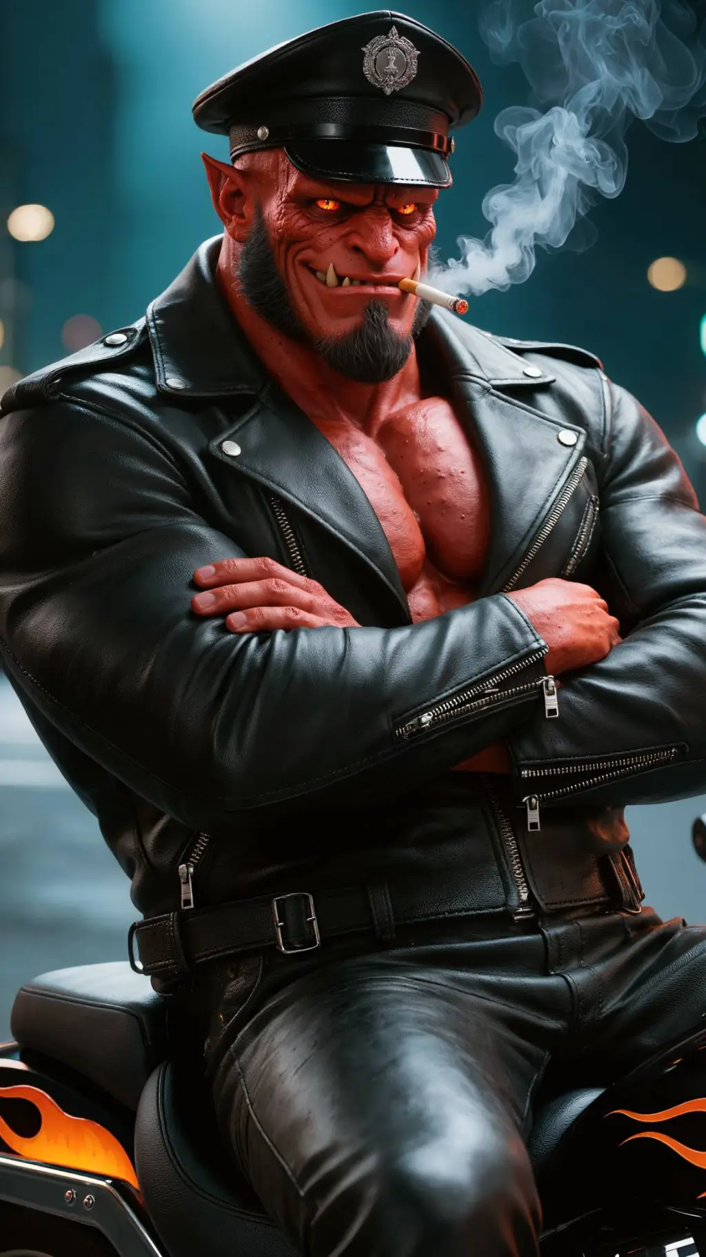 ai character: Demon Daddy(Azron) background