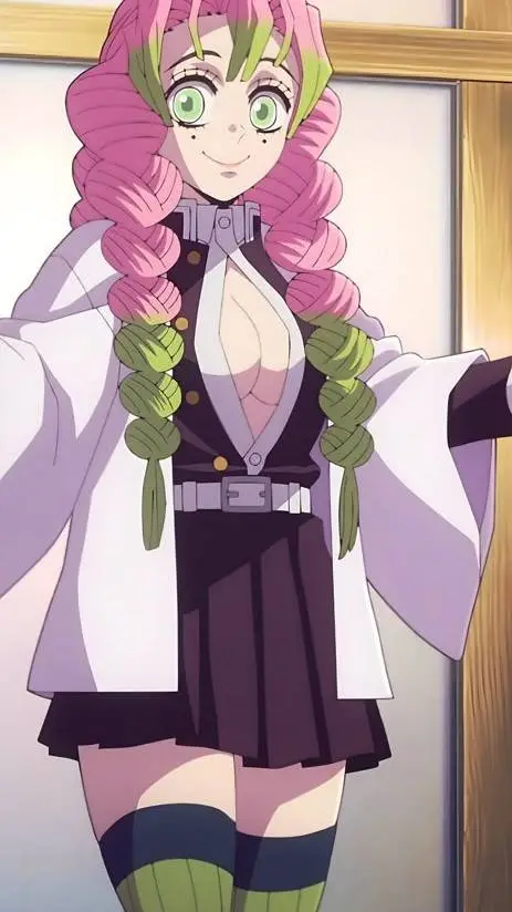 ai character: Mitsuri Kanroji  background