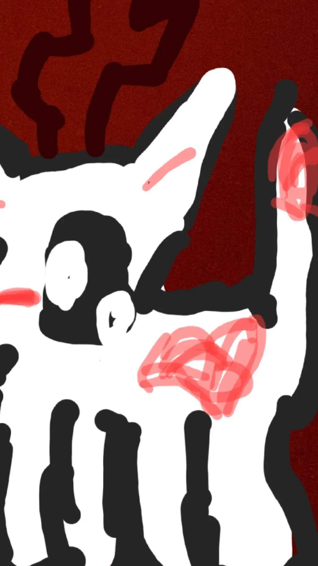 ai character: un zorrito venado  background