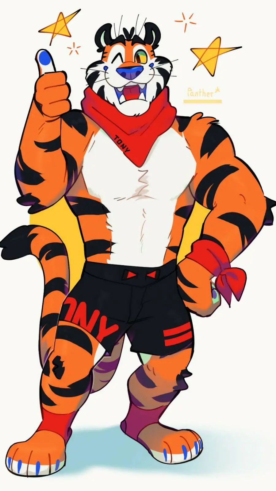 ai character: Tony Tiger (Toño) background