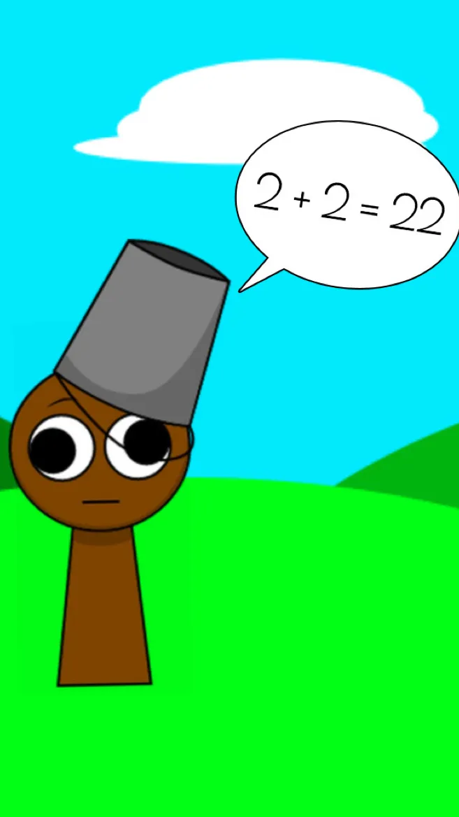 ai character: Sprunki school background