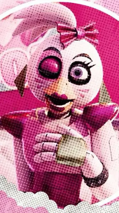 ai character: glamrock chica  background
